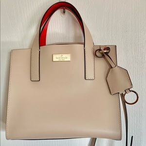 Kate Spade Anissa Putnam Drive Cream Color Leather Satchel NWOT